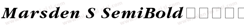 Marsden S SemiBold字体转换